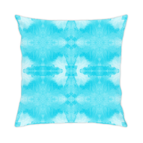 Подушка с принтом акварель