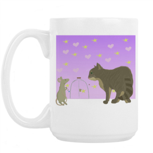 Кружка Кот и мышь