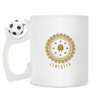 Кружка с футбольным мячиком