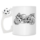 Кружка с футбольным мячиком