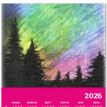 Лес и фантастическое небо