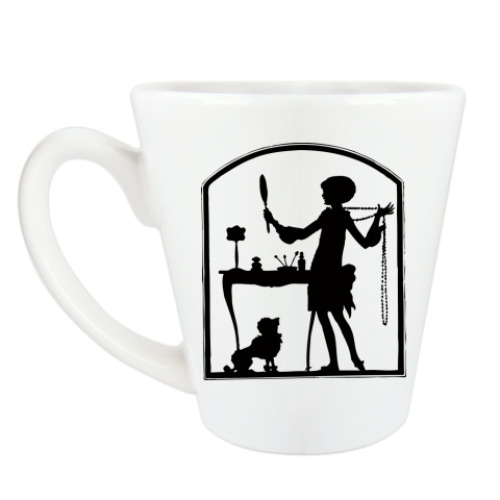 Чашка Латте с принтом Модница