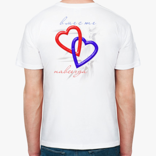 Футболка с принтом Молодожены