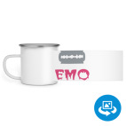 Кружка металлическая белая (круговая запечатка)