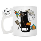 Кружка с футбольным мячиком