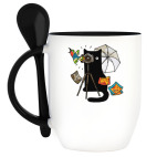 Кружка с ложкой