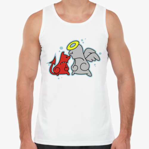 Майка с принтом Angel Vs Devil