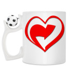 Кружка с футбольным мячиком