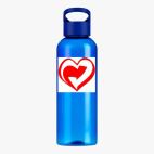 Прозрачная спортивная бутылка