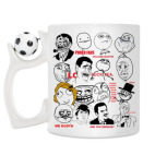Кружка с футбольным мячиком
