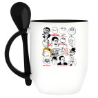 Кружка с ложкой