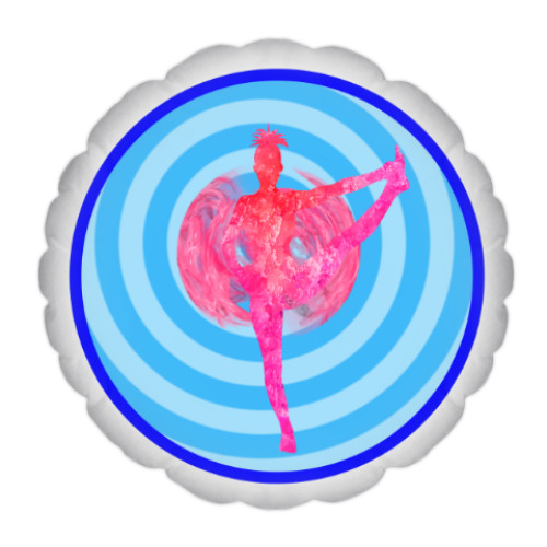 Подушка с принтом Уттхита Хаста Падангуштхасана