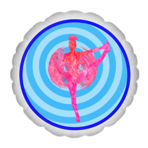 Подушка с принтом Уттхита Хаста Падангуштхасана