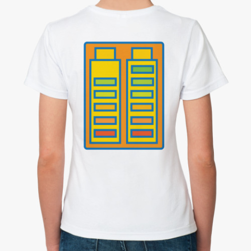 Классическая футболка с принтом Love Robot