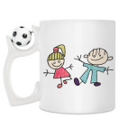 Кружка с футбольным мячиком