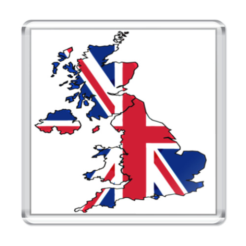 Магнит с принтом England