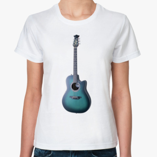 Классическая футболка с принтом  ''Guitar''
