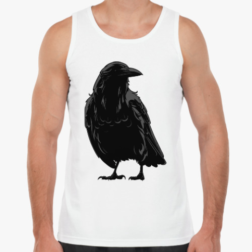 Майка с принтом Ворон