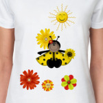 Женская футболка, белая