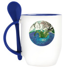 Кружка с ложкой Кацую в гун-би (Наруто)