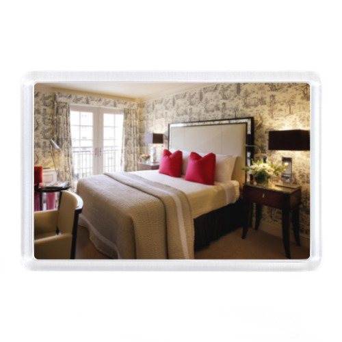 Магнит с принтом Спальня