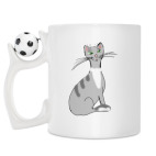 Кружка с футбольным мячиком