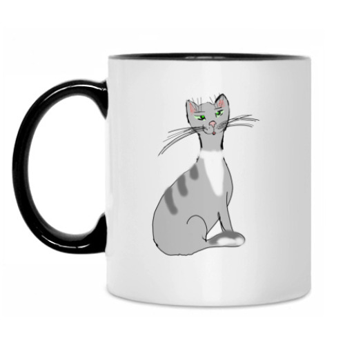 Кружка с принтом Мурка