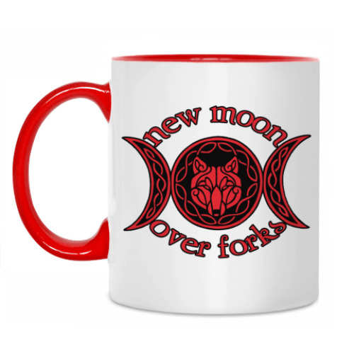 Кружка с принтом New Moon over Forks