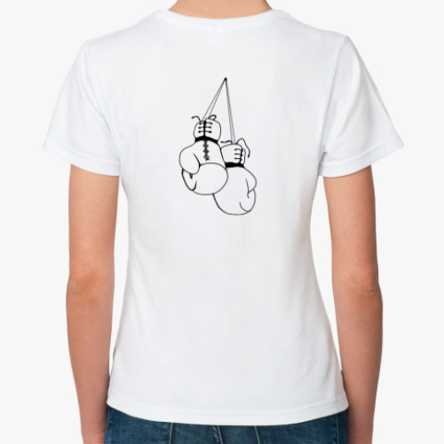 Классическая футболка с принтом Боксер