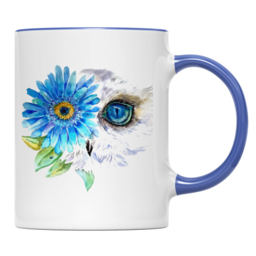 Кружка Сова с цветком