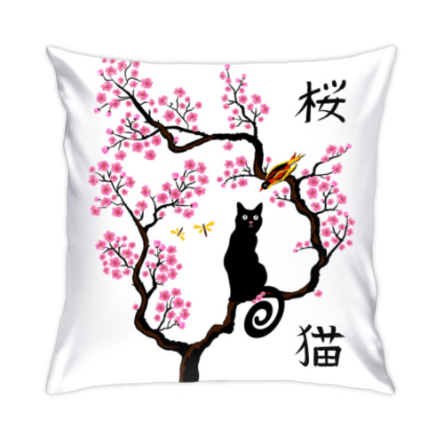 Подушка с принтом Мгновение весны