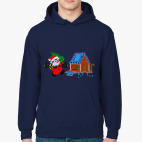 Снеговик возле дома