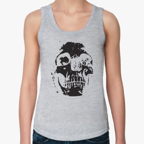 Женская майка череп