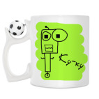 Кружка с футбольным мячиком