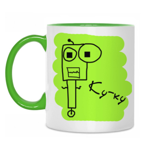 Кружка с принтом Ку-ку