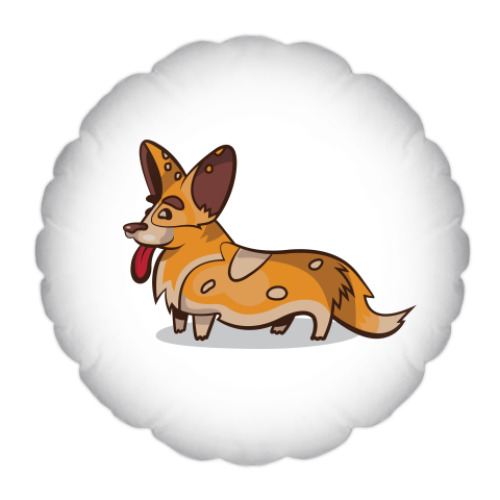 Подушка с принтом Собака