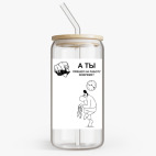 Банка с бамбуковой крышкой