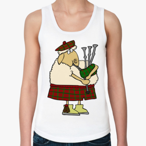 Женская майка с принтом  Волынщик