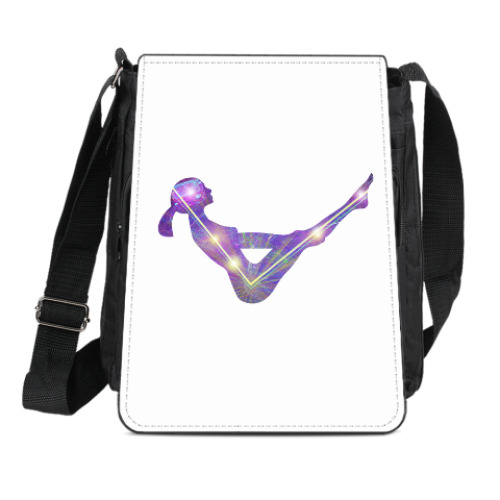 Сумка-планшет с принтом Парипурна Навасана