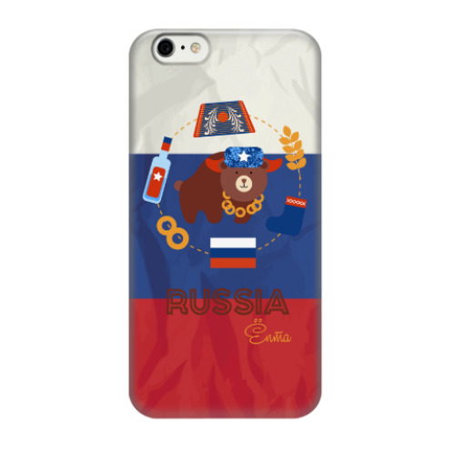 Чехол для iPhone 6/6s Russia, Ёпта