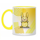 Двухцветная кружка Кролик