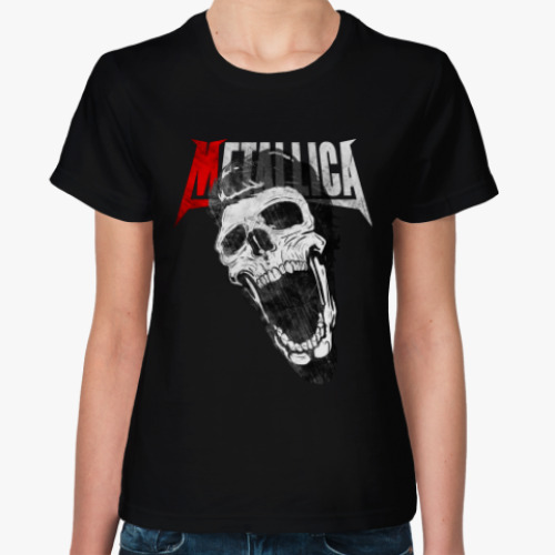 Женская футболка Metallica Skull