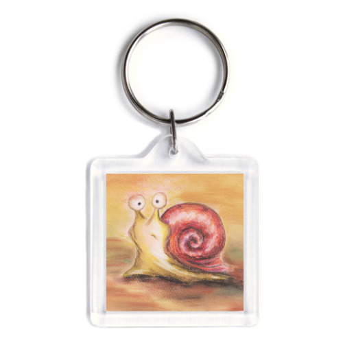 Брелок с принтом Улитка с ракушкой