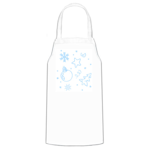 Фартук с принтом новый год