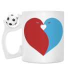 Кружка с футбольным мячиком