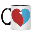 Кружка двухцветная