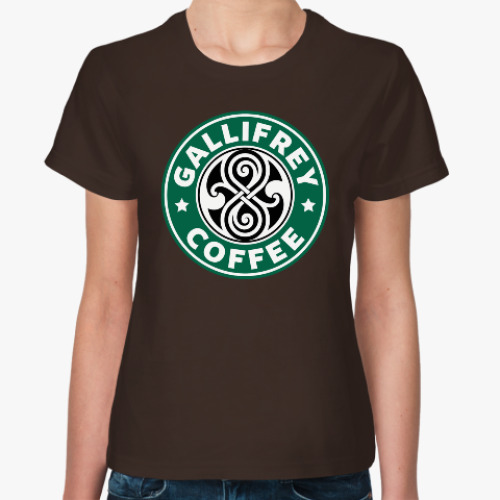 Женская футболка Gallifrey Coffe
