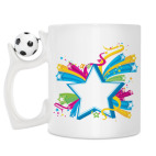 Кружка с футбольным мячиком