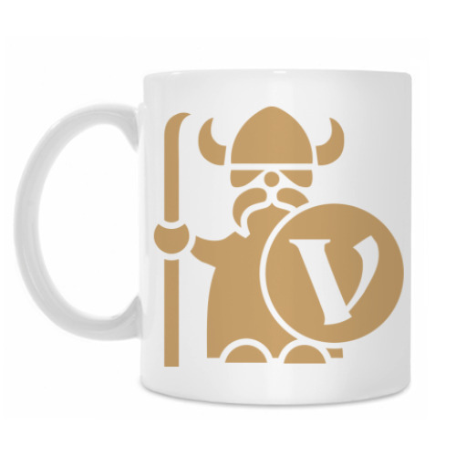 Кружка с принтом Викинг