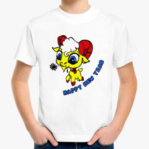 Детская футболка с принтом Год козы (овцы) 2015